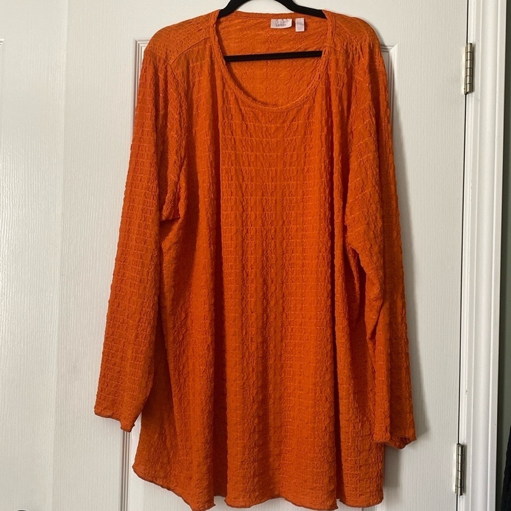 Logo Layers “As Is” by Lori Goldstein Long Sleeve Mock Neck Women’s Size 4X - Picture 3 of 3